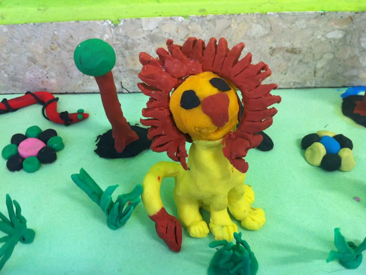 Compound Made from Sparkling Cornstarch, Salt, and Clay