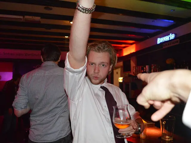 Chaotic incident outside a French wine bar: Motorist strikes pedestrians, resulting in fatalities...