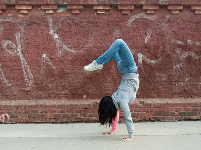 Improving posture and boosting back flexibility through wall angels - instructions provided