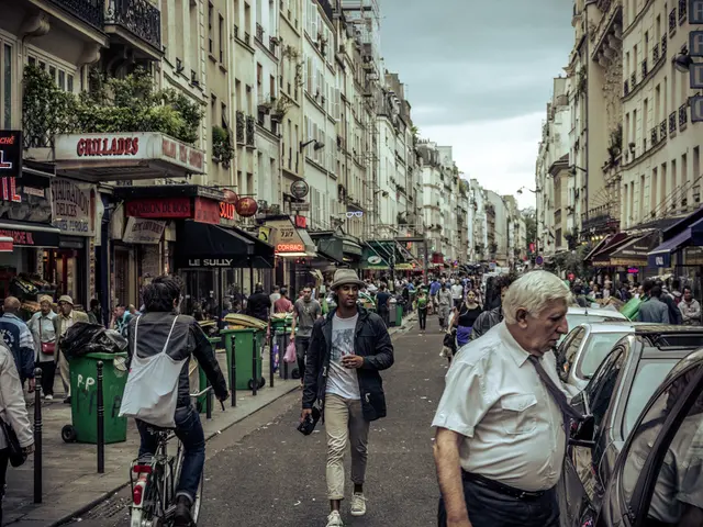 Road construction on Am Graben street