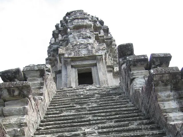 centuries-old fortress structures uncovered and exposed.