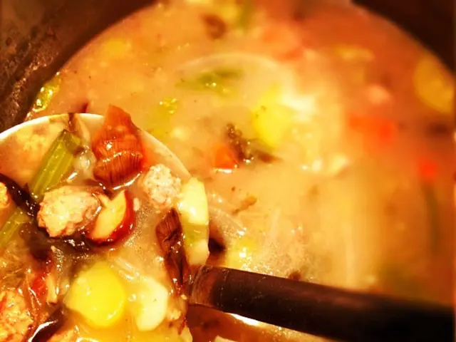 A tantalizing harvest-season dish: Rich and creamy lentil curry served with indulgent potatoes