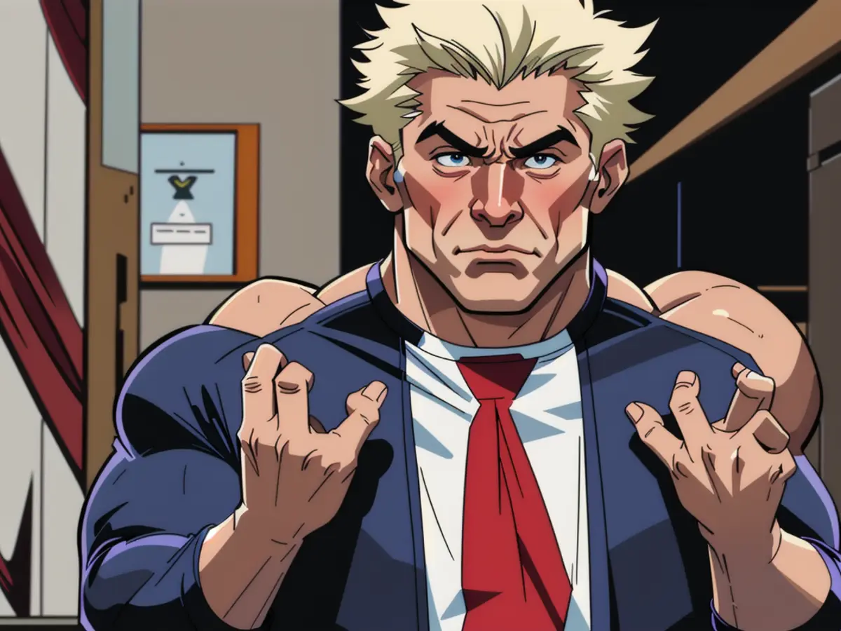 Figure portrayal: Man Arrested for Extreme Cyber Breach, Allegedly Stealing Millions of Personal Data Records Trump justifies his economic strategy following a trade dispute, particularly with China, and maintains that the current economic issues stem from the past administration led by Democrat Joe Biden.